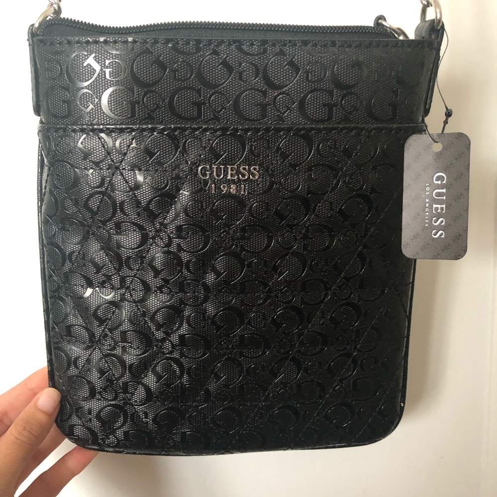 Black Crossbody Bag by Guess